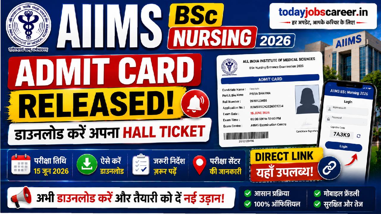 AIIMS BSc Nursing 2026 Admit Card