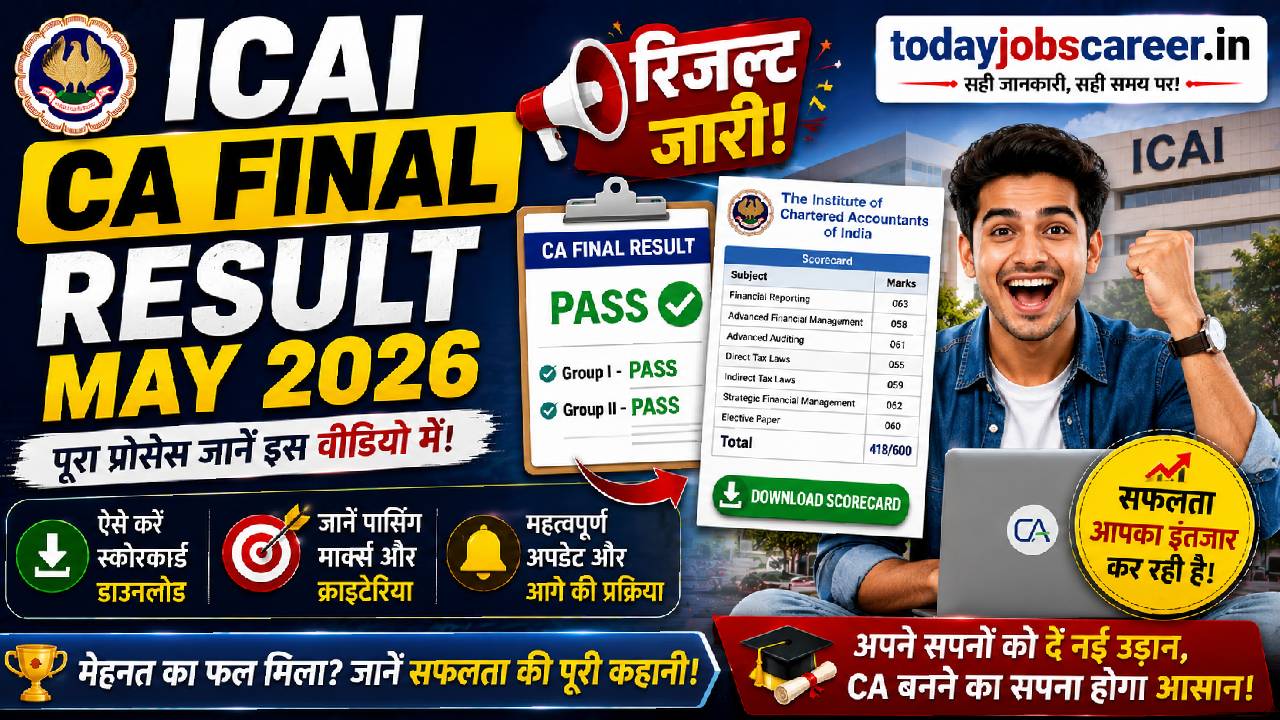 ICAI CA Final Result May 2026