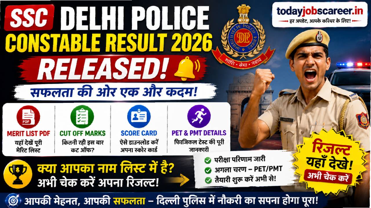 SSC Delhi Police Constable Result 2026