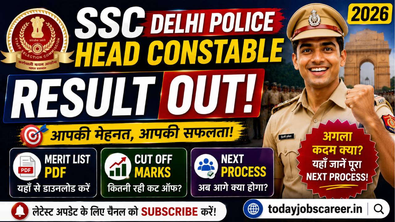 SSC Delhi Police Head Constable Result 2026