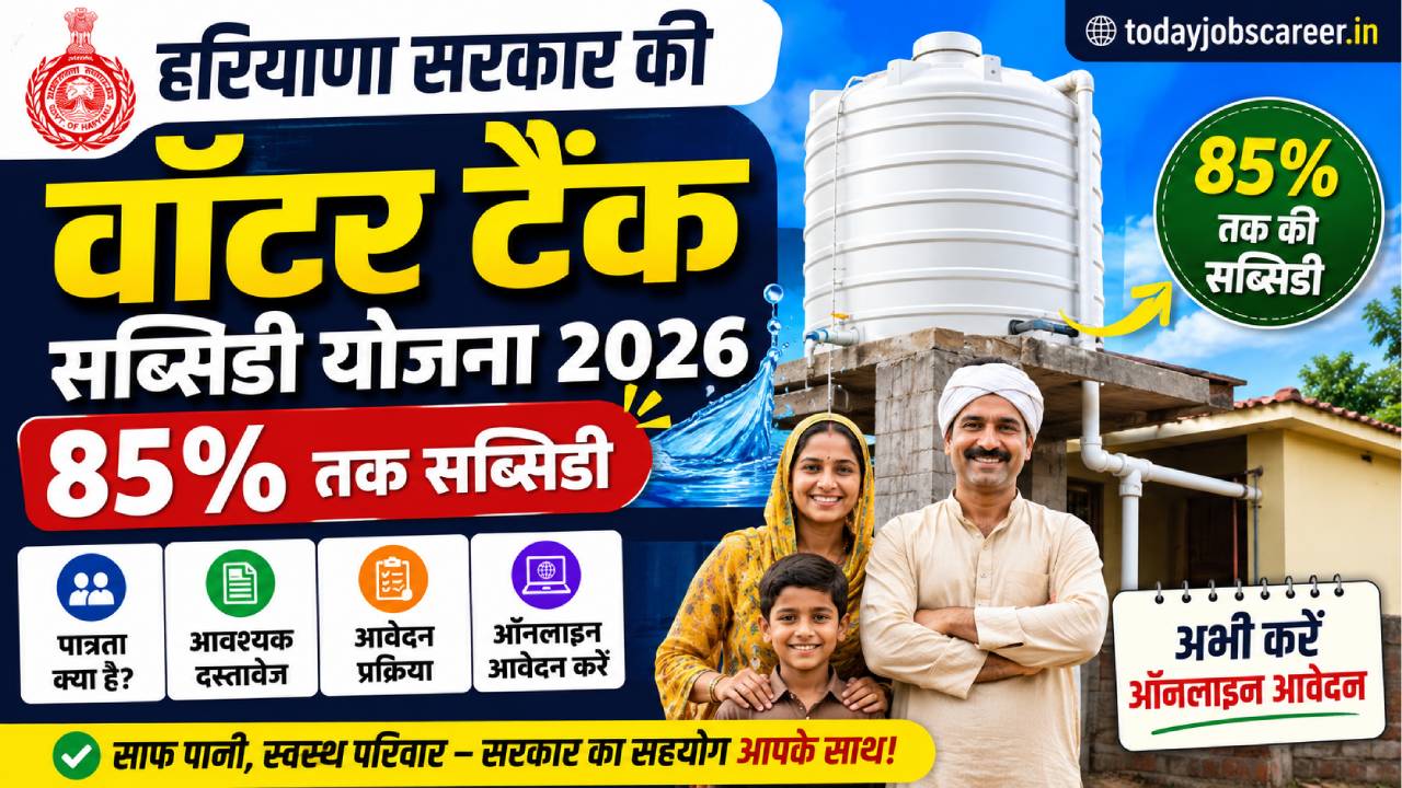 Haryana Water Tank Subsidy Yojana 2026