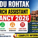 MDU Rohtak Research Assistant Vacancy 2026