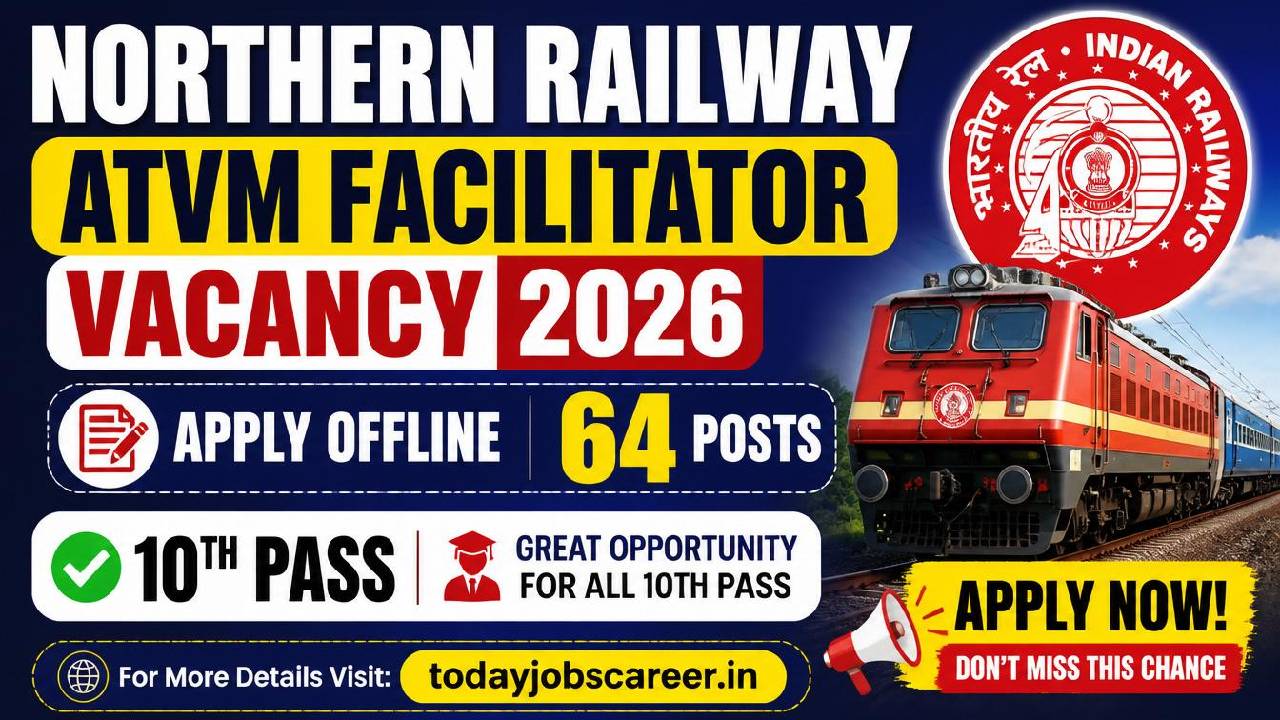 Northern Railway ATVM Facilitator Vacancy 2026