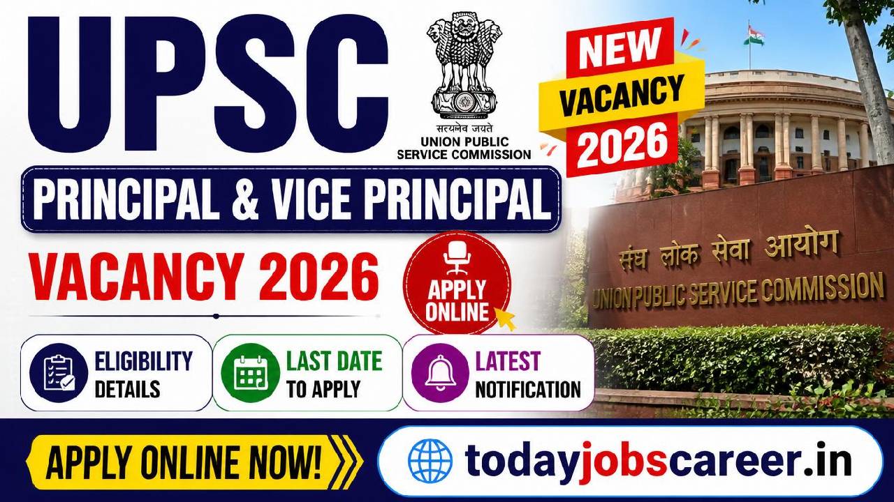 UPSC Principal & Vice Principal Vacancy 2026